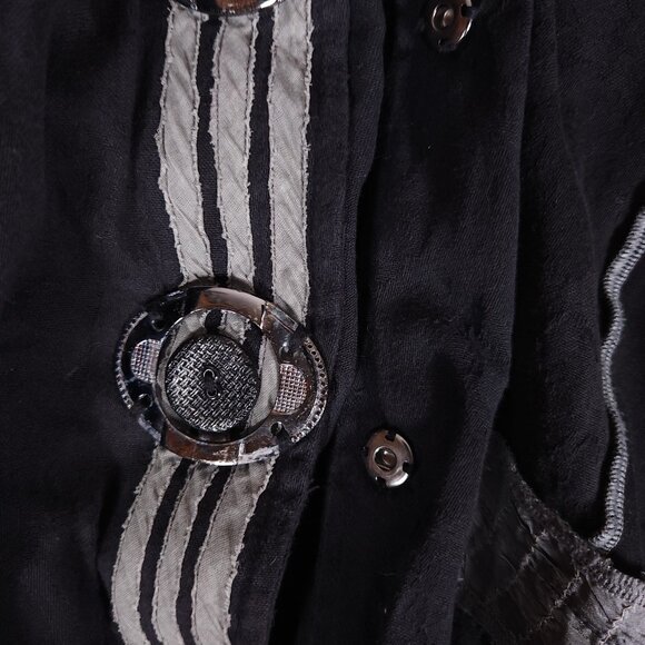 Parsley & Sage Sweater Snap up Jacket Womens Size Large Decorative Buttons - Picture 9 of 13